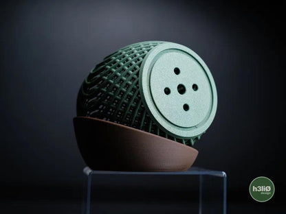 Quasar Orchid Planter with Elevated Wrap-Around Plate | Modern Indoor Pot