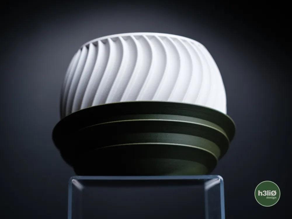 Sonar Wave Planter with Elevated Drip Plate | Modern Indoor Pot