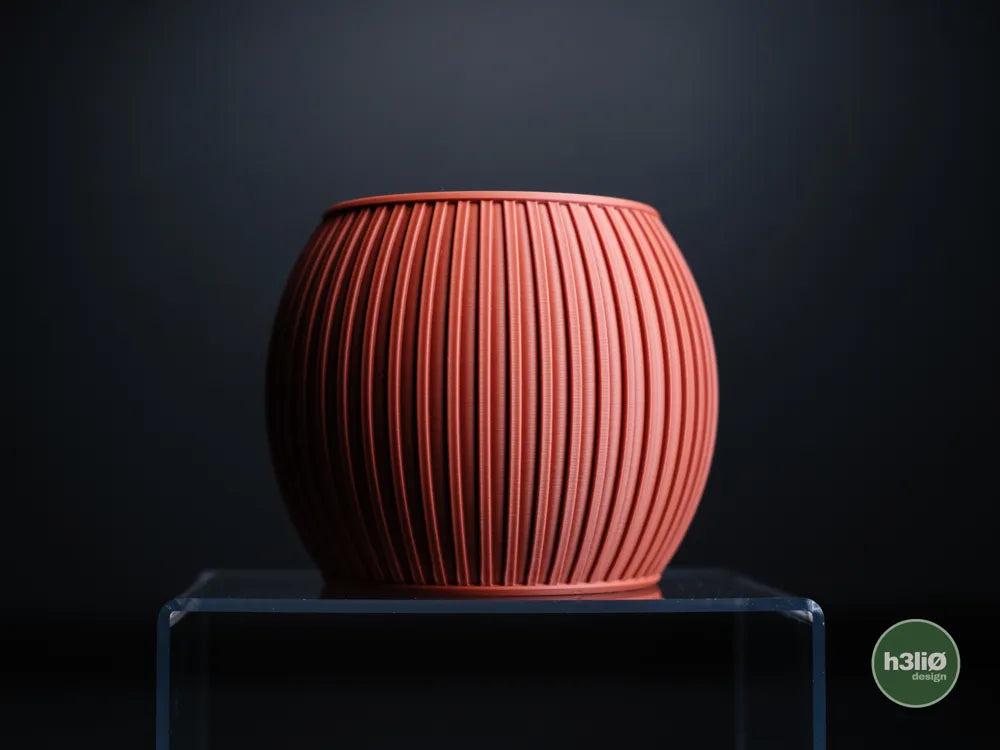 Halo Ribbed Planter | Matte Finish Indoor Plant Pot with Drip Plate