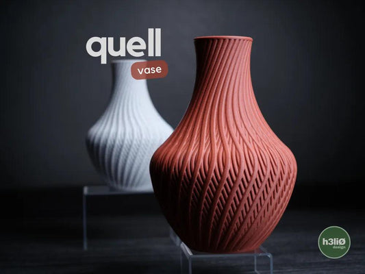 Quell Ribbed Decorative Vase | Modern Sculptural Vessel