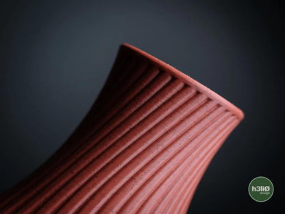Quell Ribbed Decorative Vase | Modern Sculptural Vessel