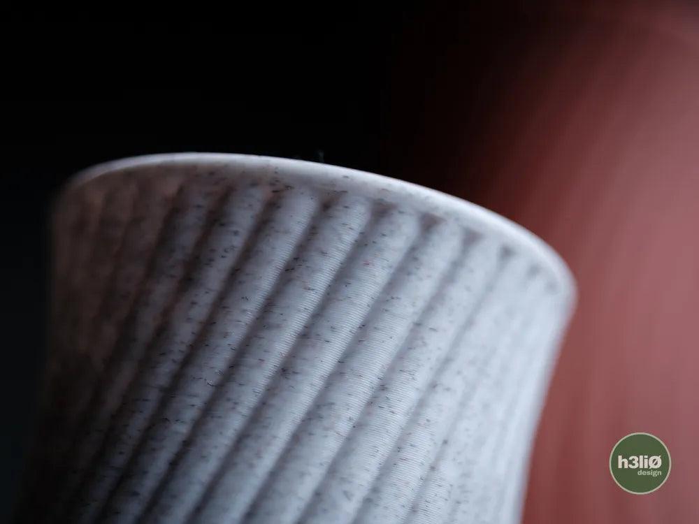 Quell Ribbed Decorative Vase | Modern Sculptural Vessel