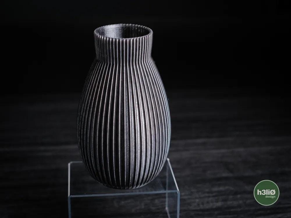 Obscura Ribbed Decorative Vase | Modern Minimalist Vessel