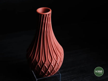 Fractal Geometric Vase with Sculpted Surface | Modern Decorative Vessel