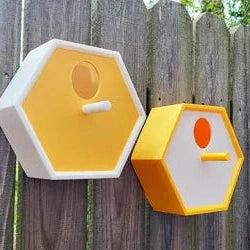 Hexagon Honeycomb Birdhouse with 30mm Entry | Wall-Mount Nest Box
