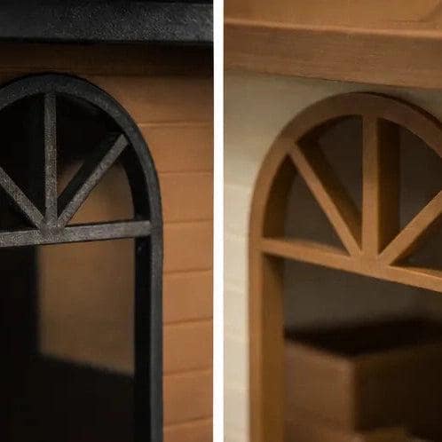Classic Barn-Style Bird Feeder with Removable Roof | Outdoor Garden
