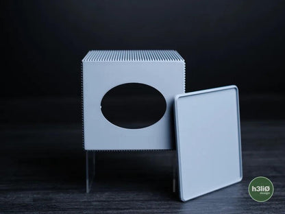 Minimalist Ribbed Tissue Box Cover | Rectangle & Cube Dispenser - Minimalist Tissue Box Cover - Ribbed Texture Tissue Box