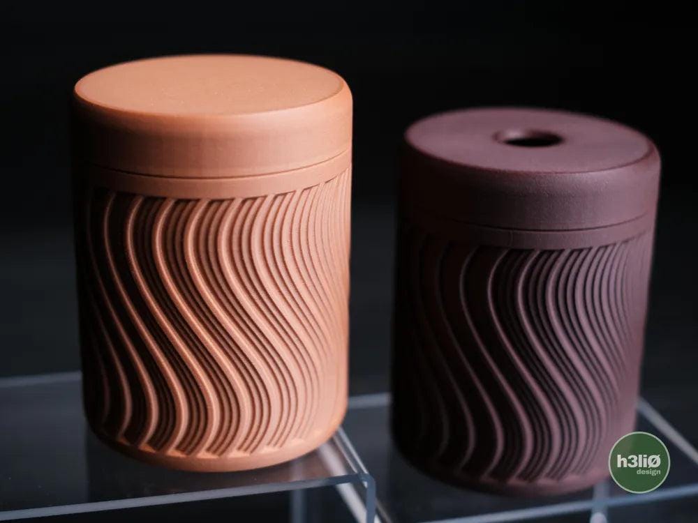 Pulse Twist-Lock Storage Container | Compact Desk Organizer Jar - Small Storage Containers - Precision Twist-Lock Lid System