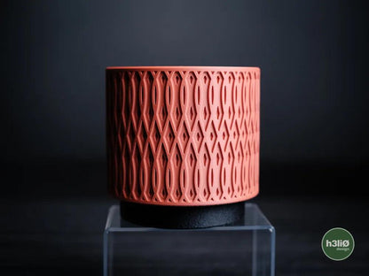 Echelon Geometric Planter with Elevated Drip Tray | Modern Indoor Pot