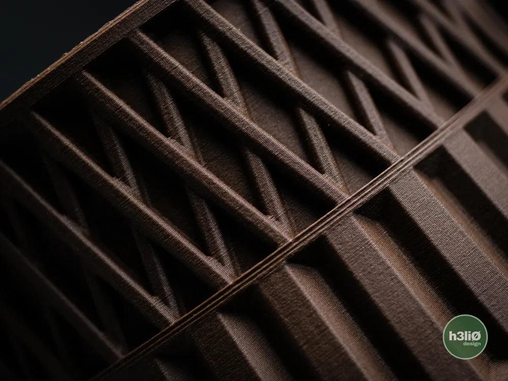 Axon Textured Planter with Elevated Drip Plate | Modern Indoor Pot