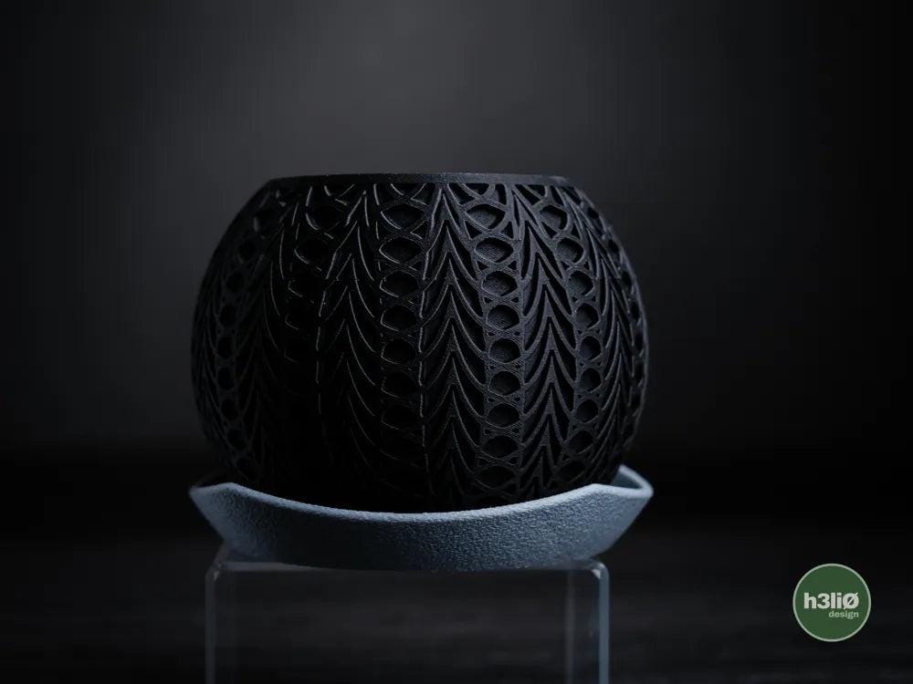 Fusion Elevated Planter with Integrated Drip Plate | Modern Indoor Pot