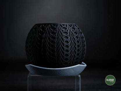 Fusion Elevated Planter with Integrated Drip Plate | Modern Indoor Pot