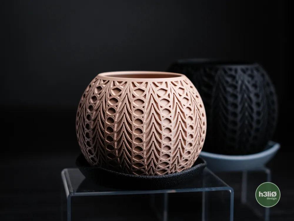 Fusion Elevated Planter with Integrated Drip Plate | Modern Indoor Pot