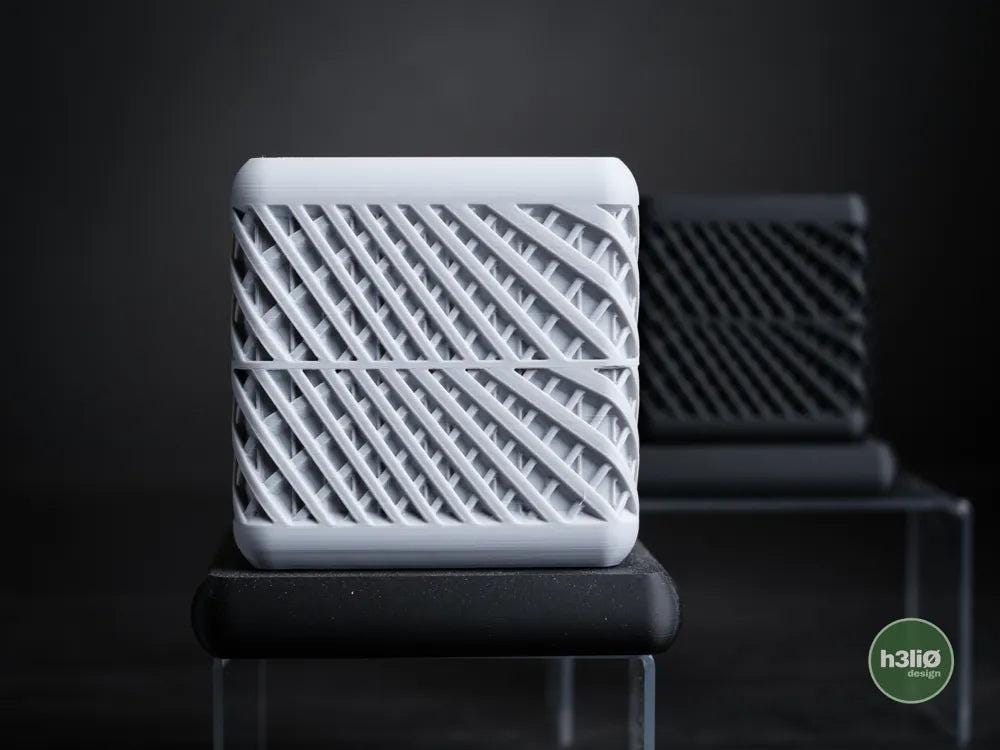 Qube Square Planter with Elevated Drip Plate | Modern Indoor Pot