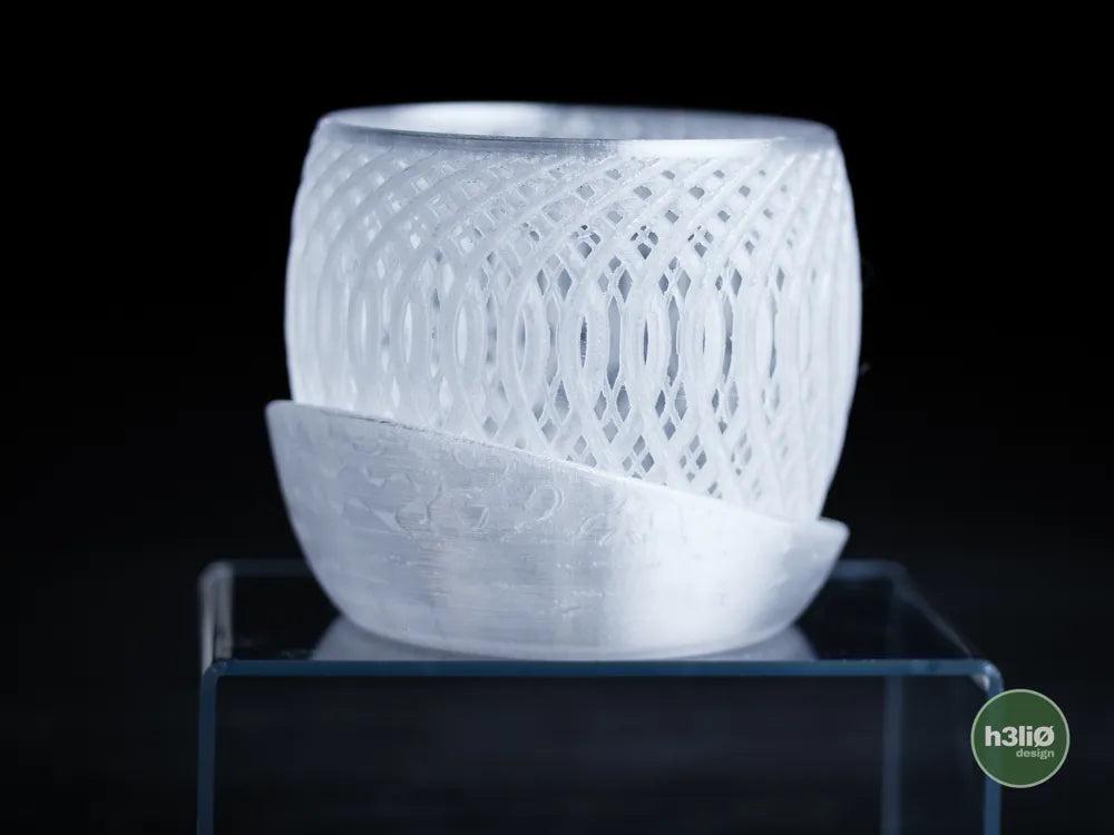 Quasar Orchid Planter with Elevated Wrap-Around Plate | Modern Indoor Pot