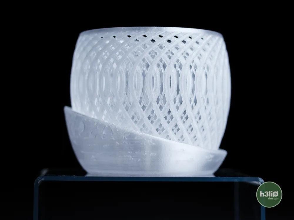 Quasar Orchid Planter with Elevated Wrap-Around Plate | Modern Indoor Pot