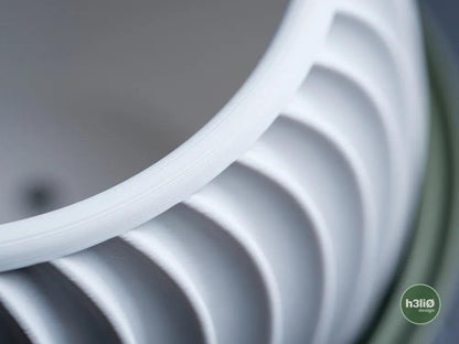 Sonar Wave Planter with Elevated Drip Plate | Modern Indoor Pot
