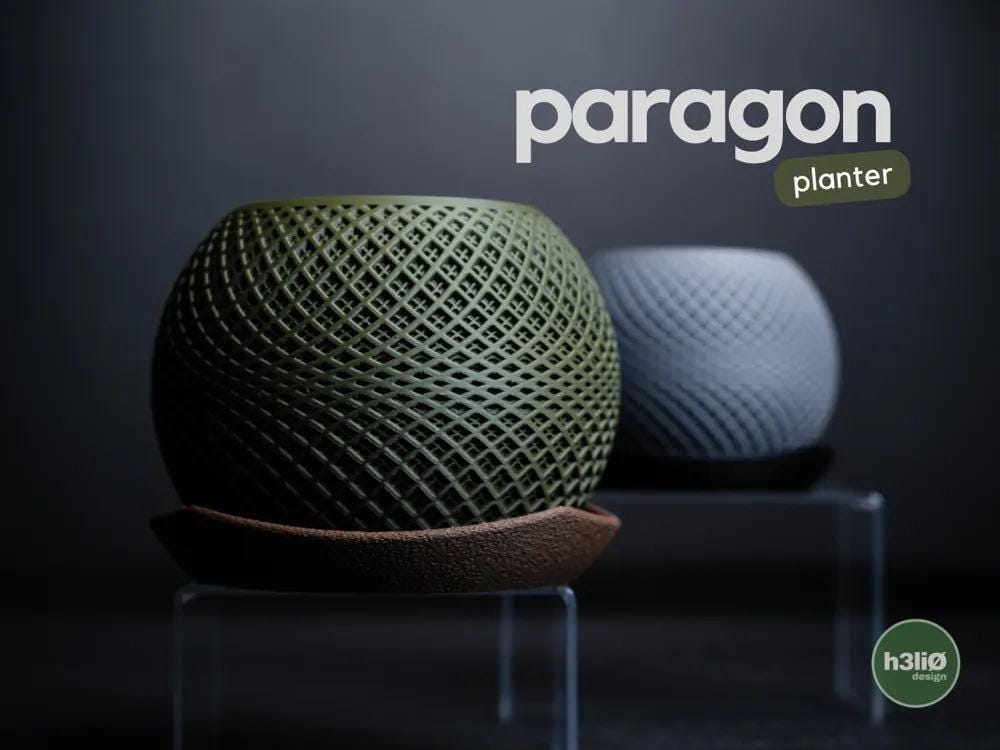 Paragon Lattice Planter with Elevated Drip Plate | Modern Indoor Pot