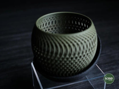 Mirage Orchid Planter with Elevated Airflow Design | Modern Wrap-Around Plate