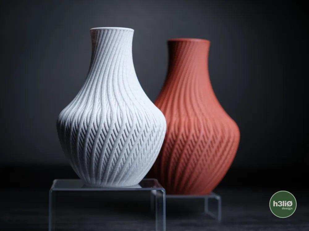 Quell Ribbed Decorative Vase | Modern Sculptural Vessel