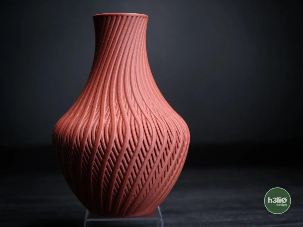 Quell Ribbed Decorative Vase | Modern Sculptural Vessel