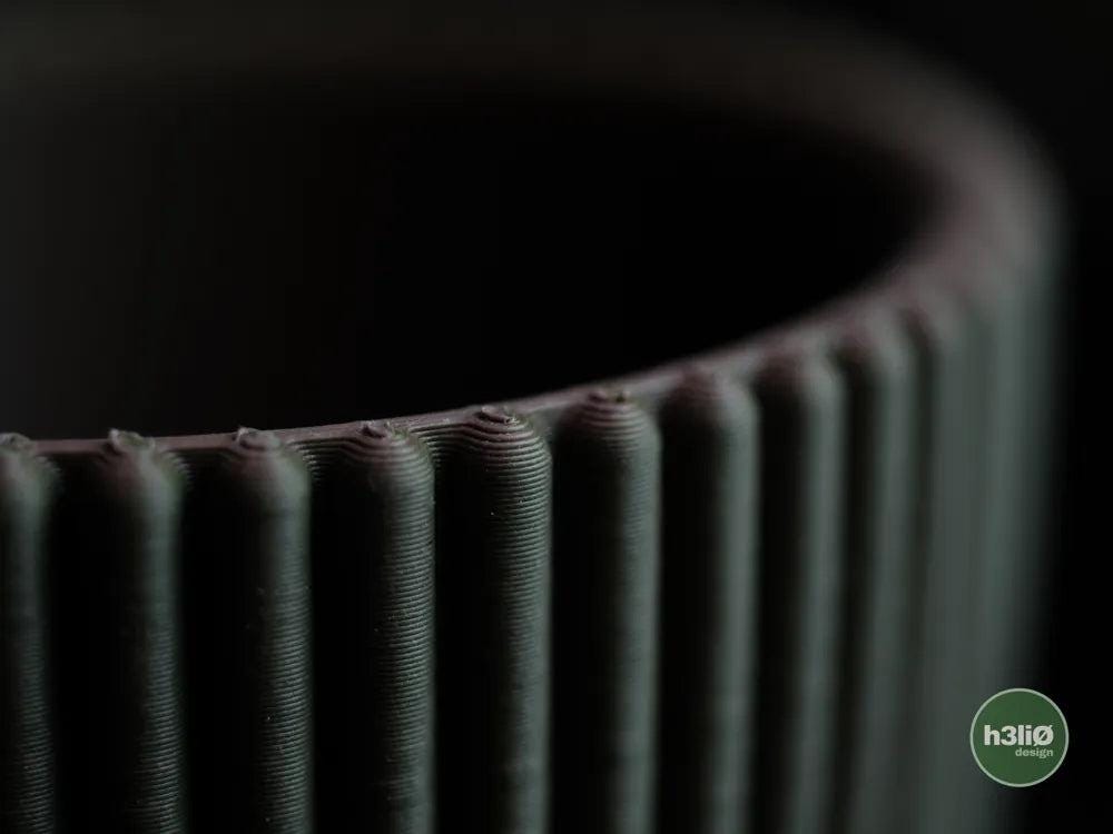 Obscura Ribbed Decorative Vase | Modern Minimalist Vessel