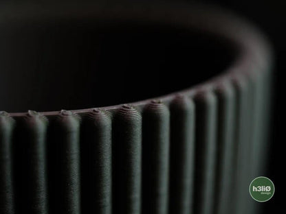 Obscura Ribbed Decorative Vase | Modern Minimalist Vessel