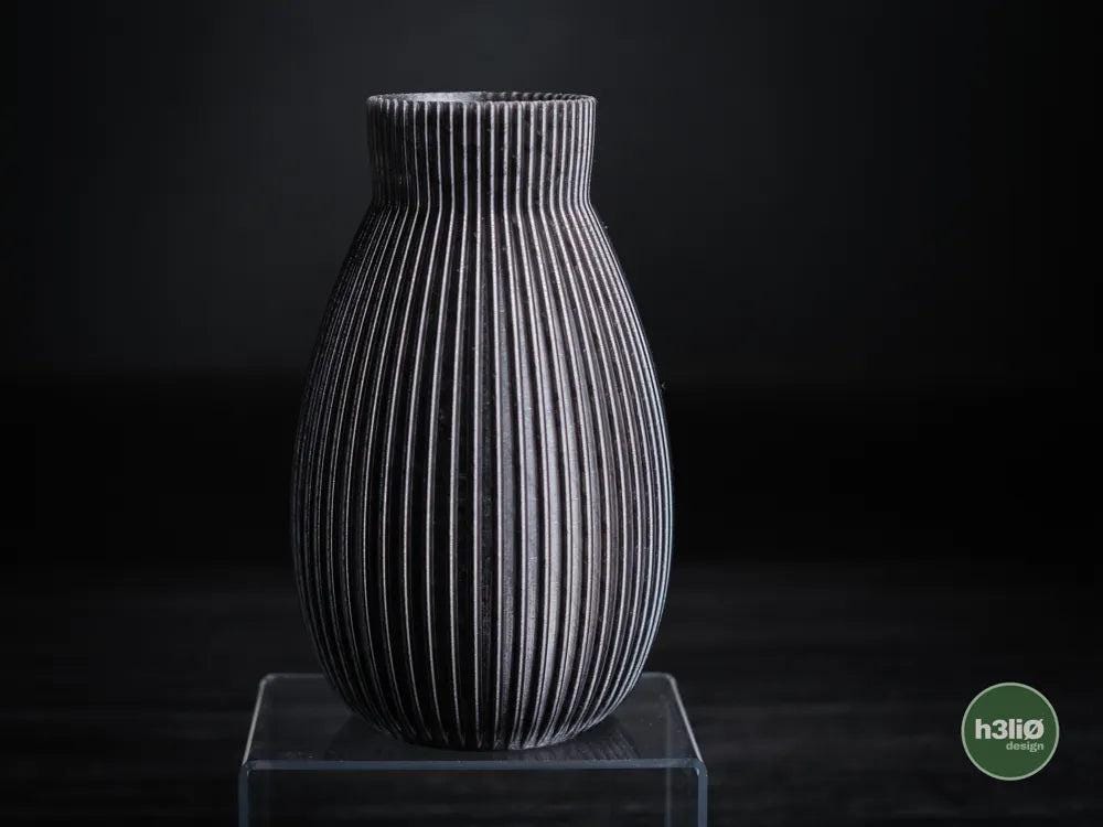 Obscura Ribbed Decorative Vase | Modern Minimalist Vessel