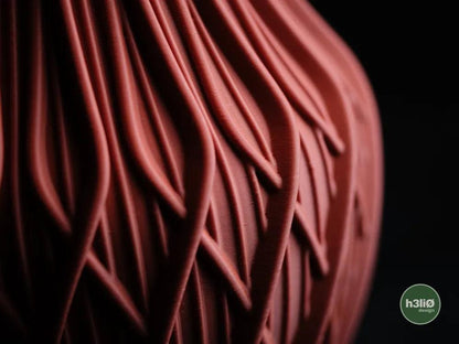 Fractal Geometric Vase with Sculpted Surface | Modern Decorative Vessel