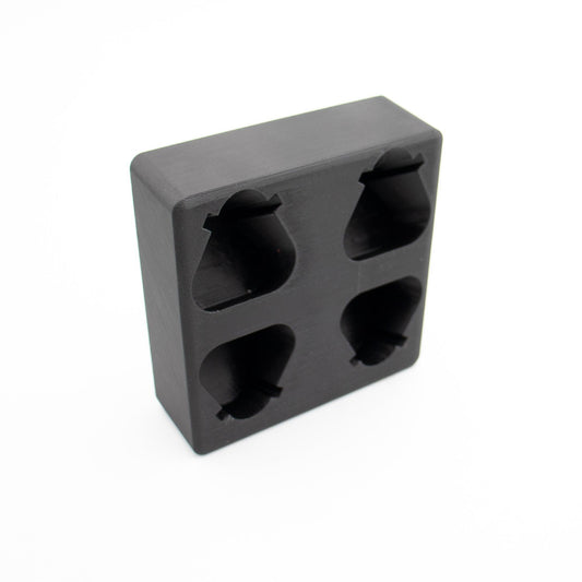 M12 Battery Holder Quad Mount | to Suit Milwaukee Packout Wall