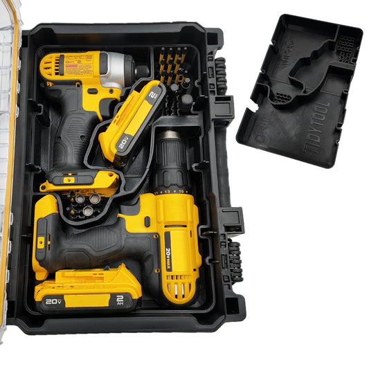 DeWalt 20V Max Drill & Impact Driver Insert to Suit DWST08020 Deep Compact Organiser – Insert Only
