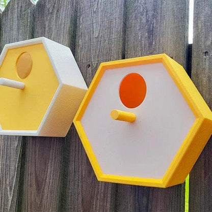 Hexagon Honeycomb Birdhouse with 30mm Entry | Wall-Mount Nest Box