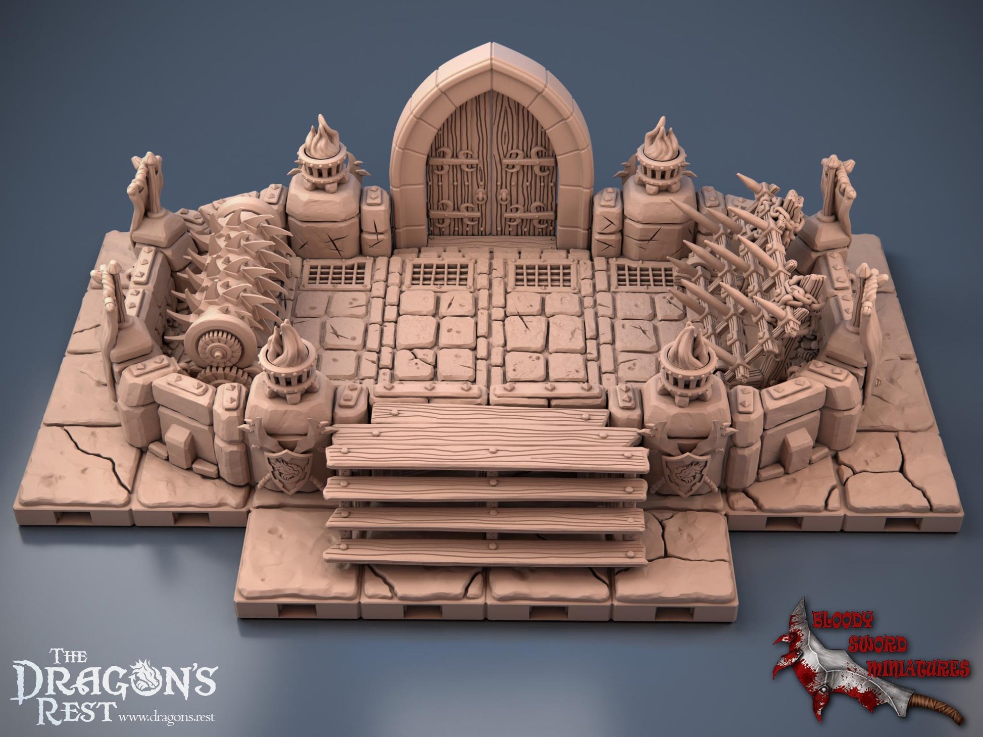 DND Dungeon Arena Starter Set | Modular Dungeon Tiles | 28mm 1.5” Grid Terrain | Tabletop RPG Terrain | Ships from Australia