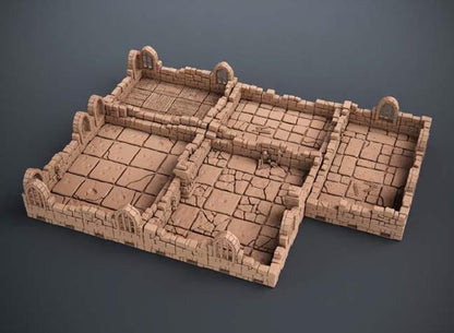 DND Dungeon Terrain Set | Complete Modular Dungeon Board | Tabletop RPG Terrain | Large Dungeon Layout | Ships from Australia