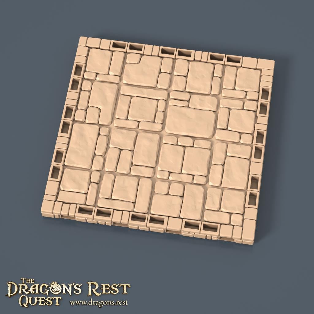 Modular Dungeon Tiles Quarter Set | Dragon’s Rest Terrain 28mm 1.5” Grid | DND Terrain | Ships from Australia