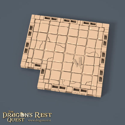 Modular Dungeon Tiles Quarter Set | Dragon’s Rest Terrain 28mm 1.5” Grid | DND Terrain | Ships from Australia