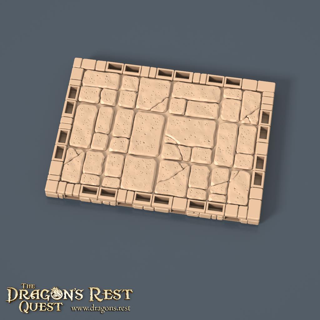 Modular Dungeon Tiles Quarter Set | Dragon’s Rest Terrain 28mm 1.5” Grid | DND Terrain | Ships from Australia