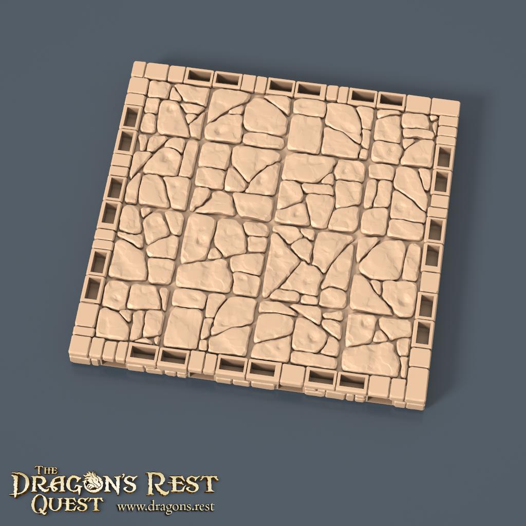 Modular Dungeon Tiles Quarter Set | Dragon’s Rest Terrain 28mm 1.5” Grid | DND Terrain | Ships from Australia