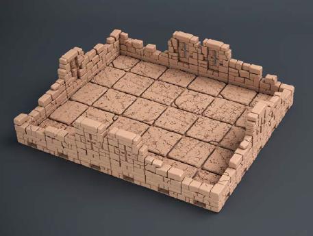 DND Dungeon Room Terrain | Modular Dungeon Tiles Central Room | Dragon’s Rest Terrain 28mm 1.5” Grid | RPG Terrain Australia