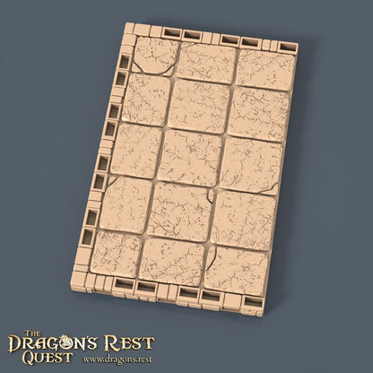 DND Dungeon Room Terrain | Modular Dungeon Tiles Central Room | Dragon’s Rest Terrain 28mm 1.5” Grid | RPG Terrain Australia