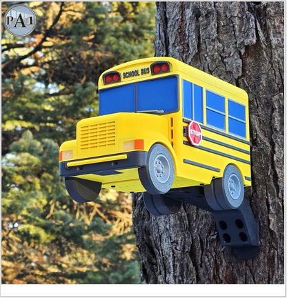 School Bus Birdhouse | Novelty Bird House | Teacher Gift Idea | Unique Garden Decor | Ships from Australia