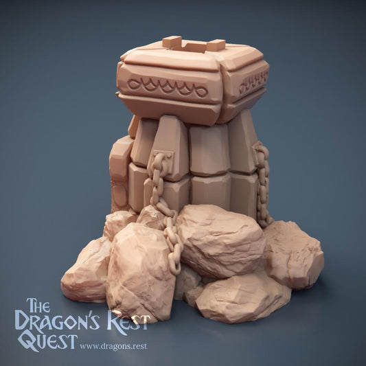 Dock Watchtower Corner 1x1 — Clean Stone | 28mm Dragon's Rest Docks | Ships Australia
