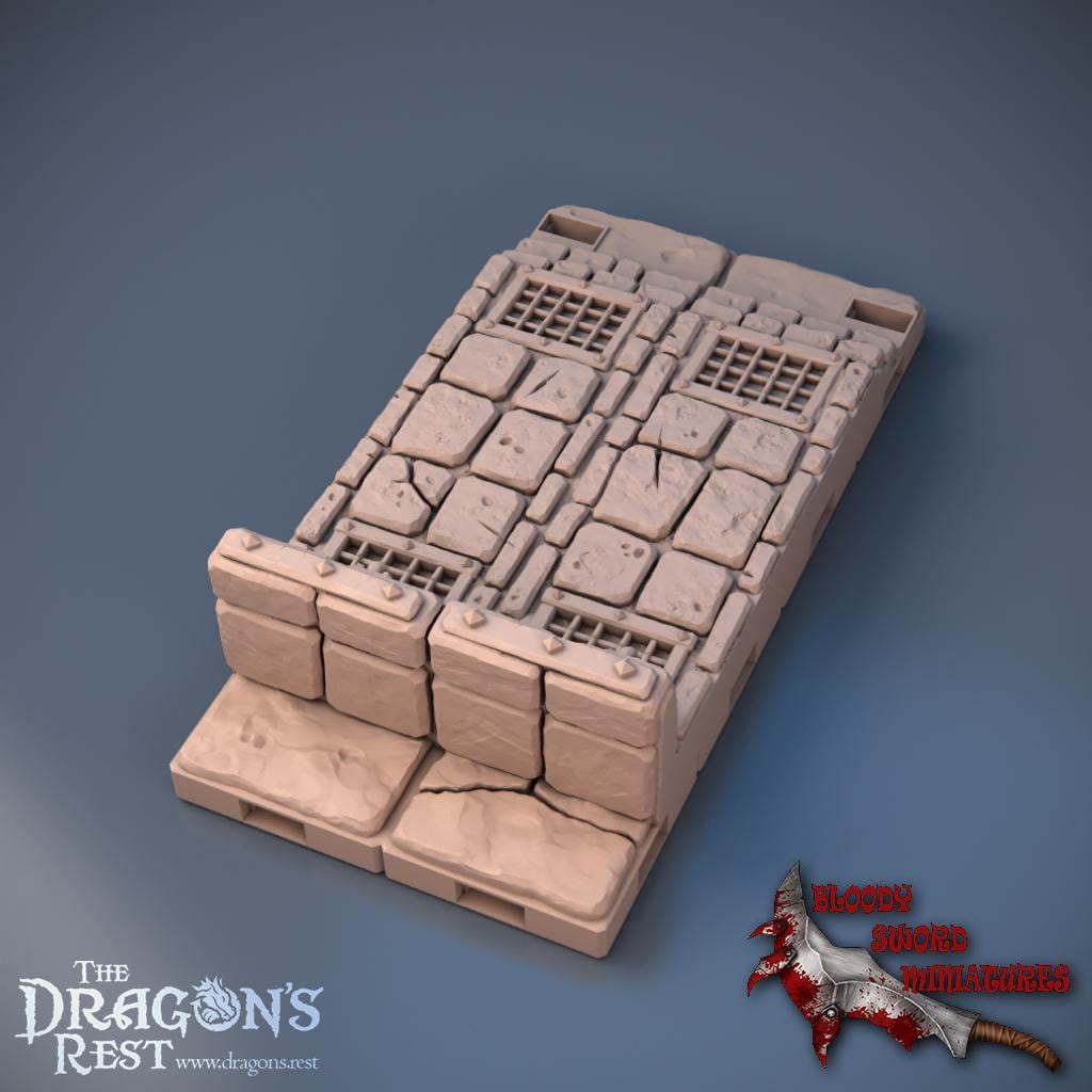 DND Dungeon Arena Starter Set | Modular Dungeon Tiles | 28mm 1.5” Grid Terrain | Tabletop RPG Terrain | Ships from Australia
