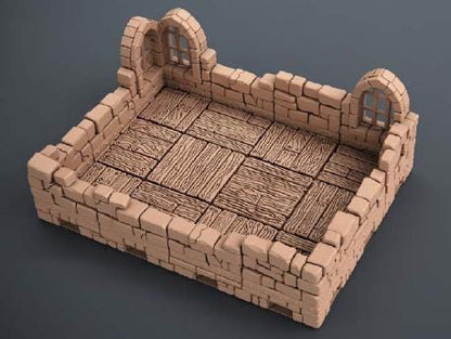DND Dungeon Room Tile Set | Modular Dungeon Terrain | 28mm 1.5” Grid | Tabletop RPG Tiles | Ships from Australia