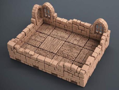 DND Dungeon Room Tile Set | Modular Dungeon Terrain | 28mm 1.5” Grid | Tabletop RPG Tiles | Ships from Australia