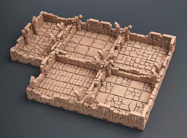 DND Dungeon Terrain Set | Complete Modular Dungeon Board | Tabletop RPG Terrain | Large Dungeon Layout | Ships from Australia
