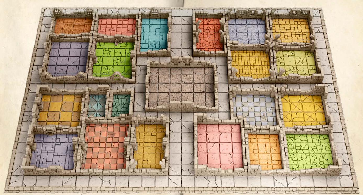 DND Dungeon Terrain Set | Complete Modular Dungeon Board | Tabletop RPG Terrain | Large Dungeon Layout | Ships from Australia