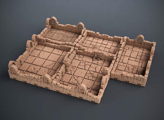 Modular Dungeon Tiles Quarter Set | Dragon’s Rest Terrain 28mm 1.5” Grid | DND Terrain | Ships from Australia
