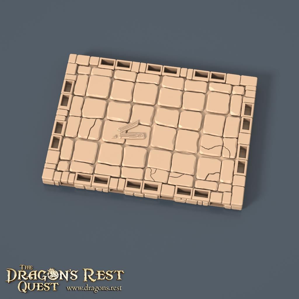 Modular Dungeon Tiles Quarter Set | Dragon’s Rest Terrain 28mm 1.5” Grid | DND Terrain | Ships from Australia
