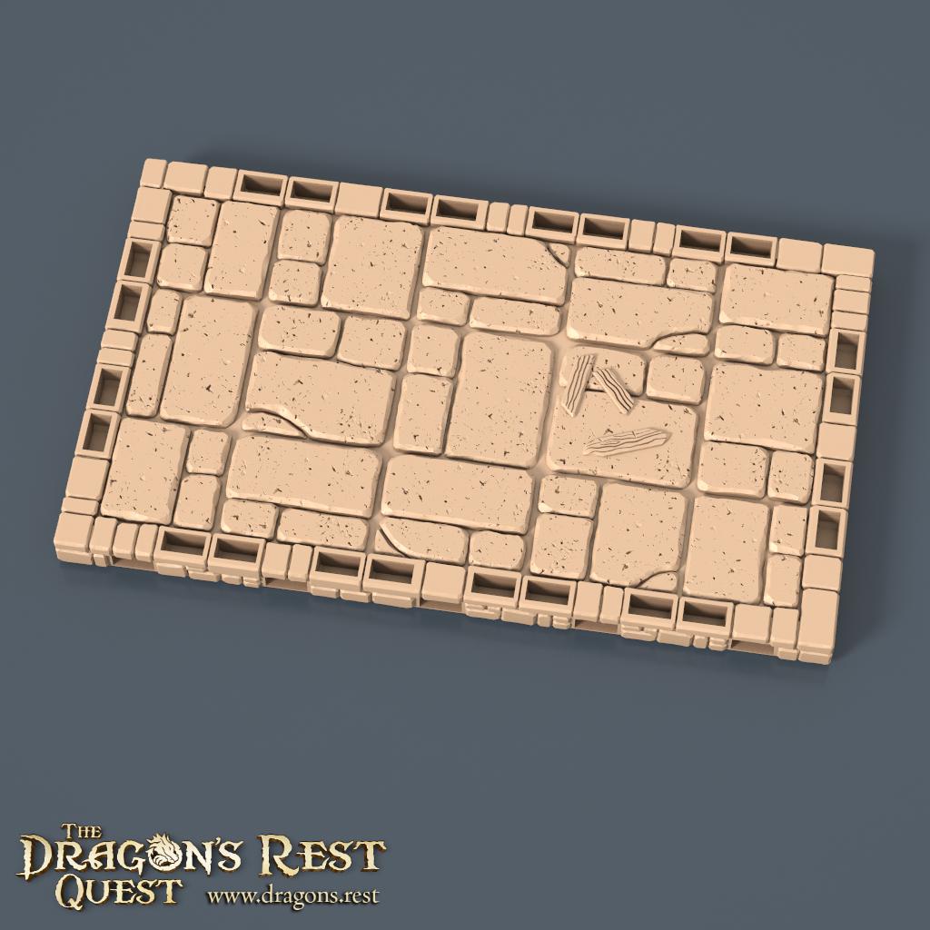 Modular Dungeon Tiles Quarter Set | Dragon’s Rest Terrain 28mm 1.5” Grid | DND Terrain | Ships from Australia